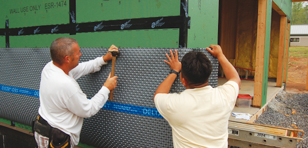 Delta-Dry is an HDPE roll material at the core of Cosella-Dörken’s Delta Rainscreen System. 
