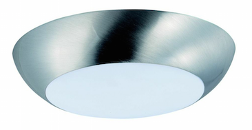 Achieve a low-profile recessed can look with this LED flush-mount light from Maxim.