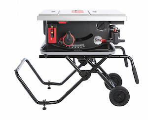 The SawStop portable table saw adds a number of firsts to its pioneering blade-stopping technology.