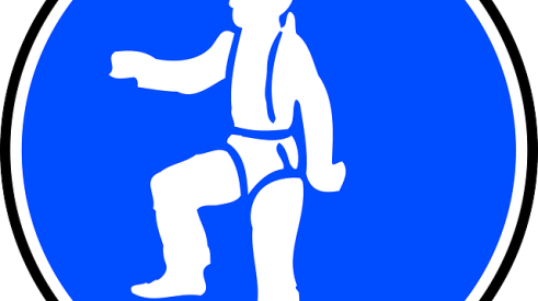 Safety harness symbol
