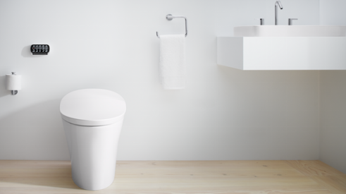 The Kohler Veil toilet offers some high-tech luxury features