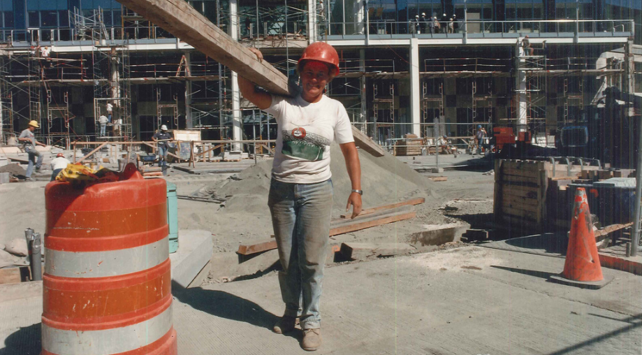 female worker on construction jobsite