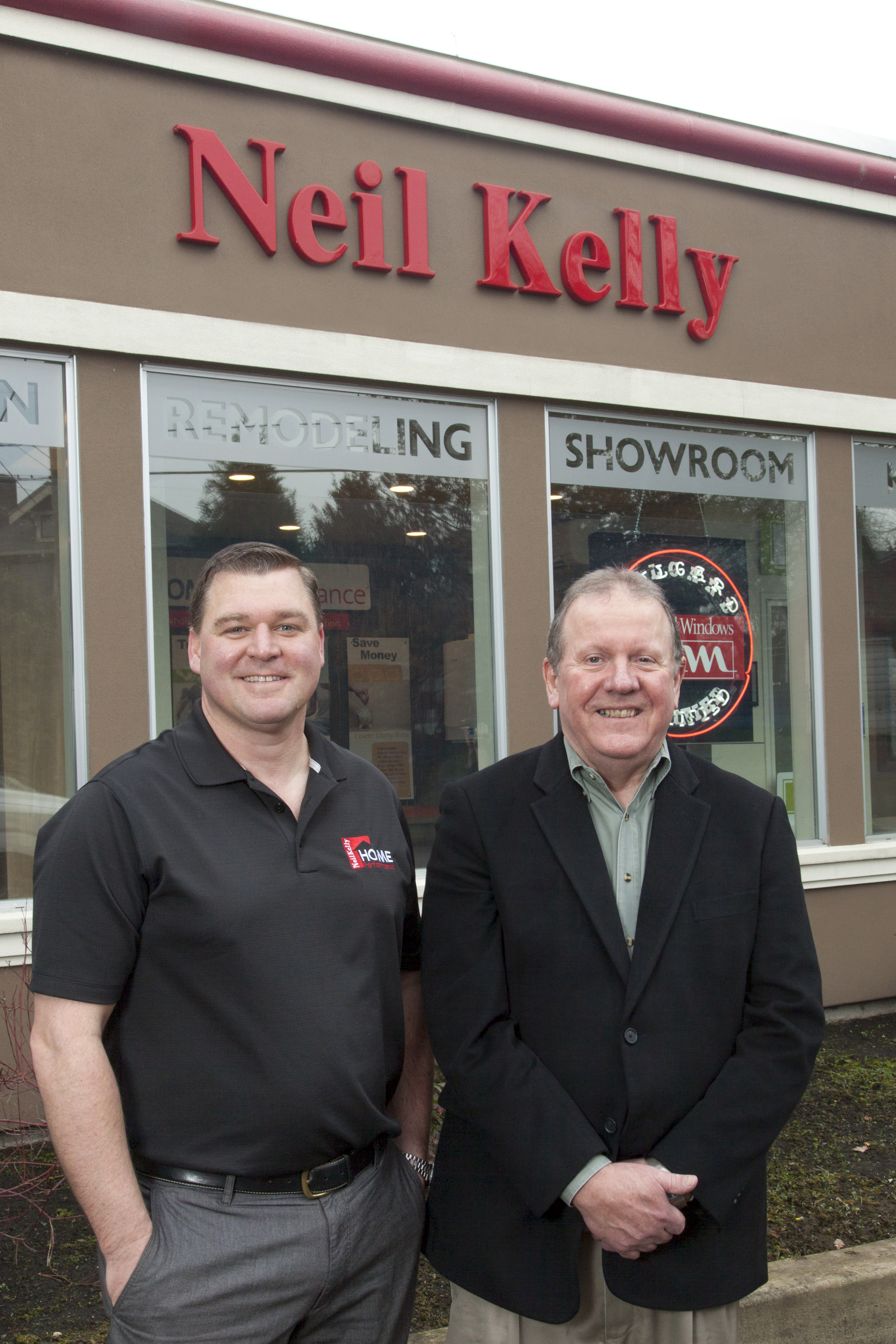 From left: Chad Ruhoff, manager of Home Performance, and Tom Kelly, president of