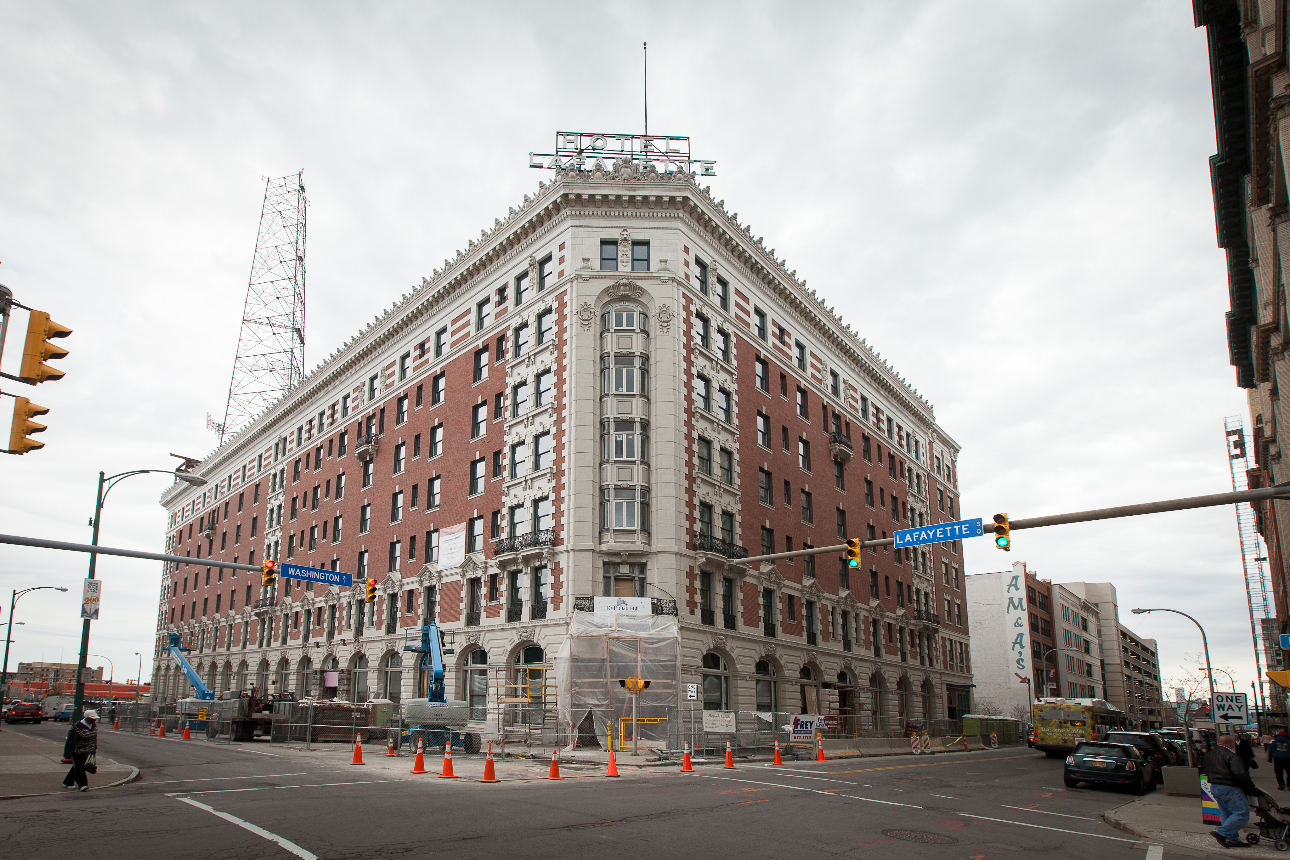 The  Hotel Lafayette in Buffalo, N.Y., includes 67 one bedroom, 48 two bedroom a