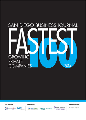 LaCantina Doors Named to San Diego Business Journal's 100 Fastest Growing Companies