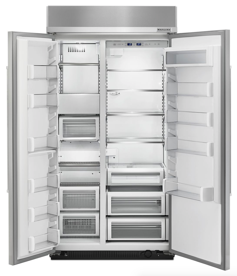 KitchenAid refrigerator interior
