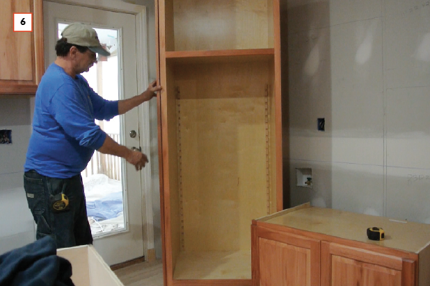 install kitchen cabinet