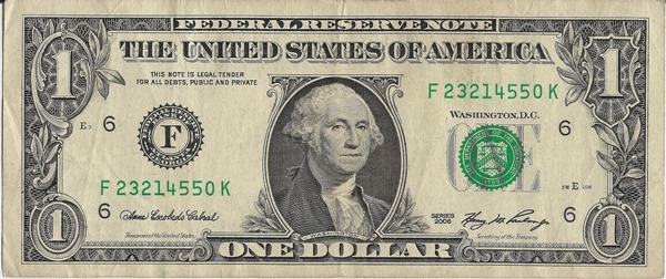 U.S. dollar bill