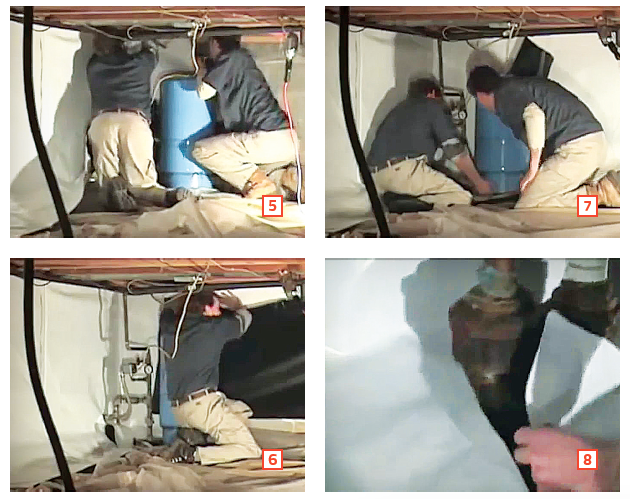 Installing a vapor barrier in a sealed crawlspace-working around obstacles and dealing with penetrations