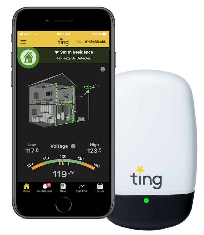 Ting electric fire monitor