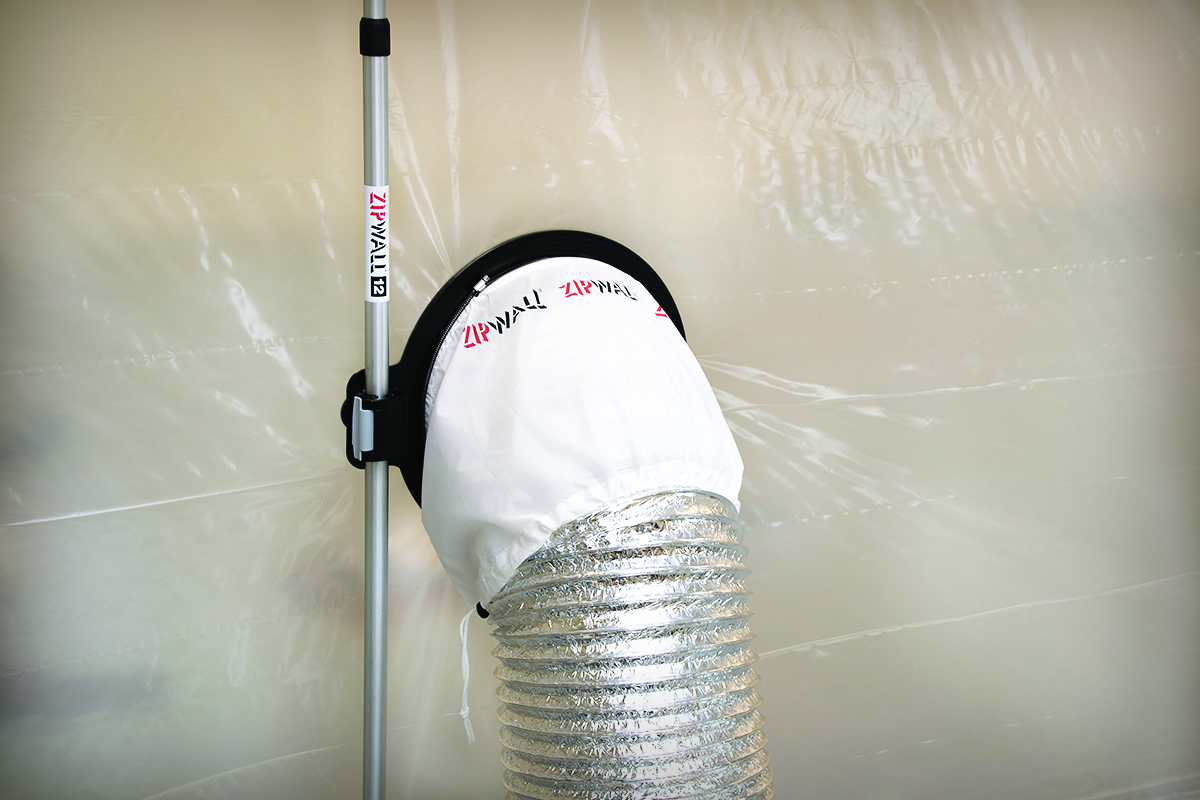 zip wall dust barrier passthrough makes it easier for remodelers 