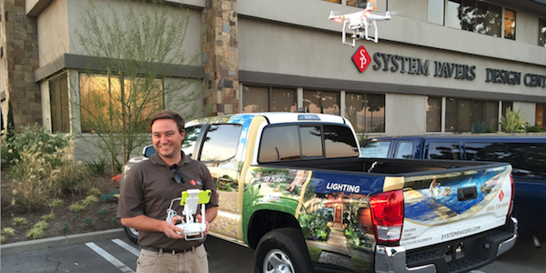  Some home improvement contractors, such as System Pavers, are now using drones 