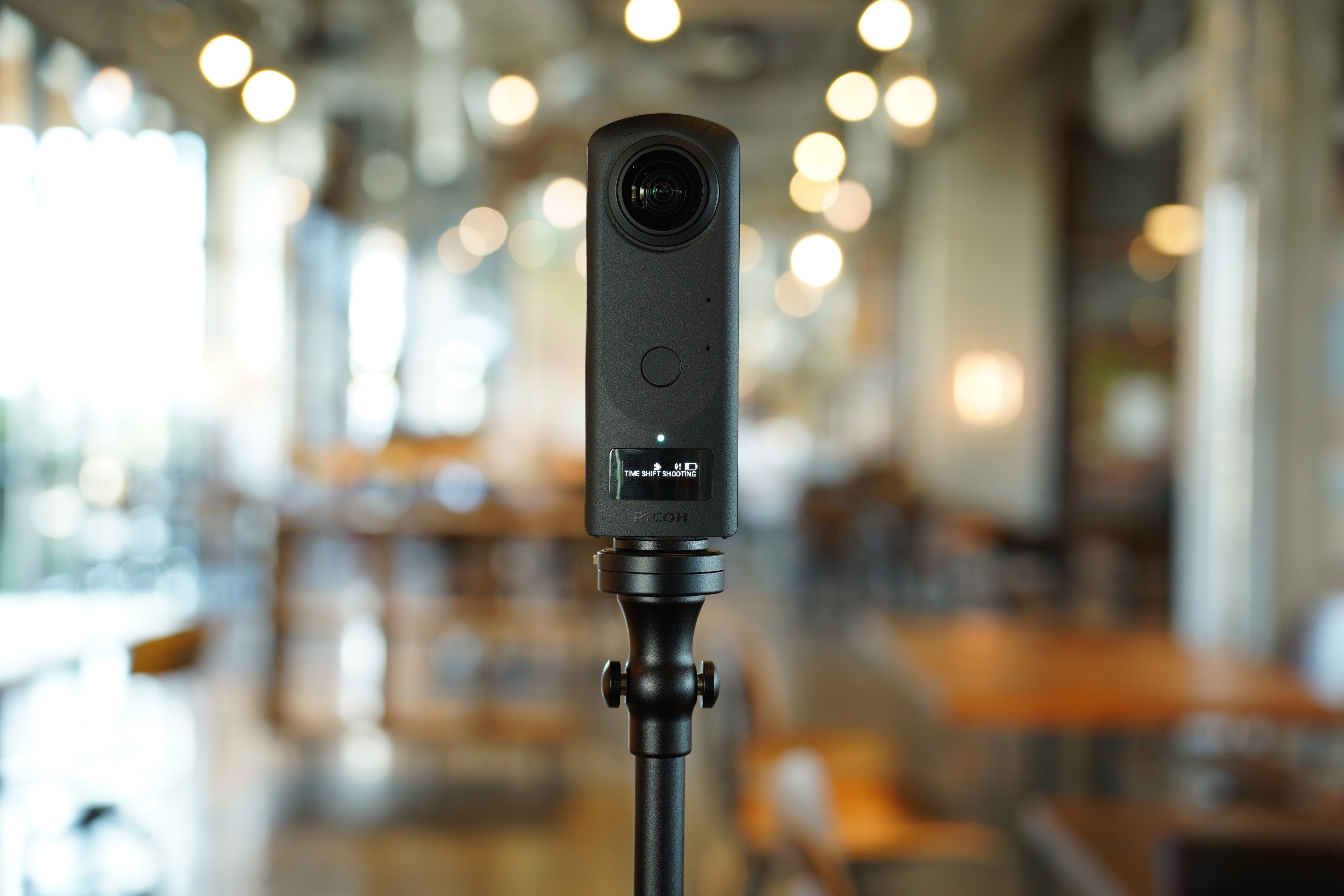 360-degree camera to a DSLR or smartphone