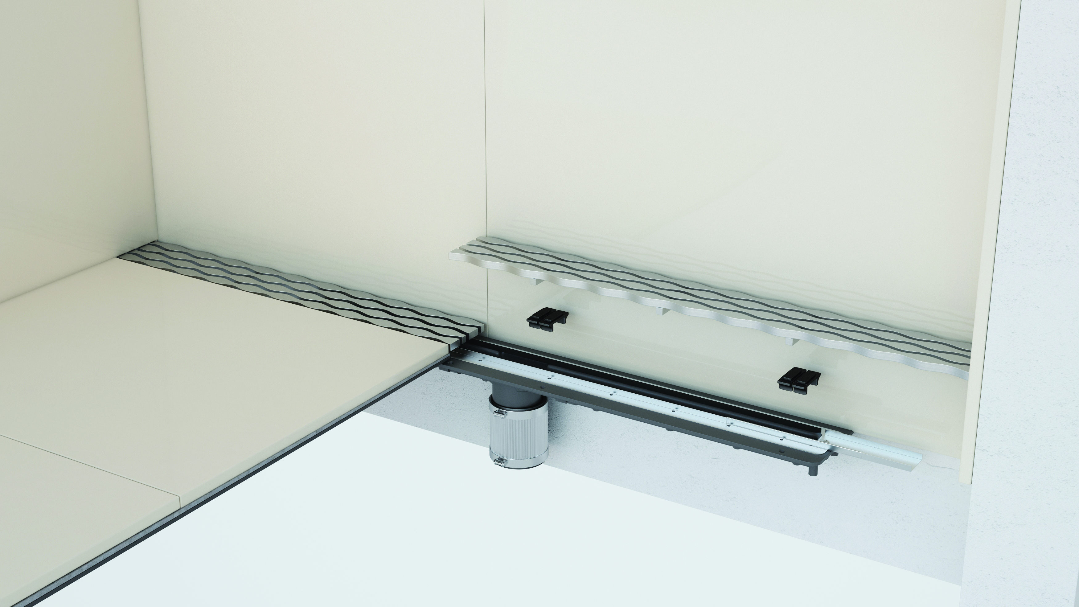 how to install linear drain