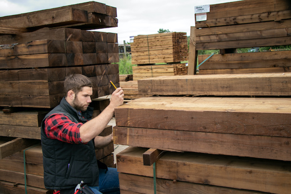 Lumber yard inventory check