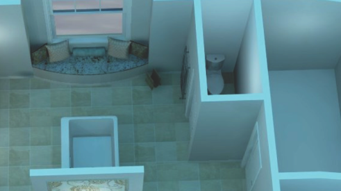 3-D tools to help visualize a bathroom remodel