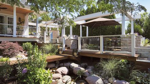 remodeler in chicagoland turns his backyard into oasis
