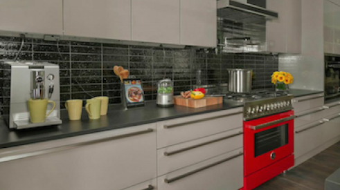 Hidden from view, Legrand's Adorne Under-Cabinet Lighting System boasts a modular track that fits under kitchen cabinets.