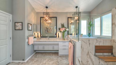 Master Bath with Aging in place design