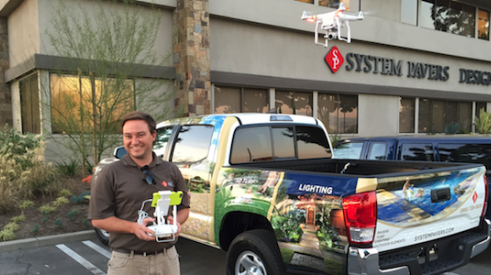 Some home improvement contractors, such as System Pavers, are now using drones 