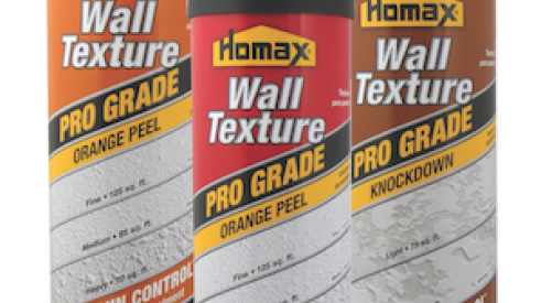 Homax Pro Grade wall textures help contractors more easily achieve seemless wall repairs.