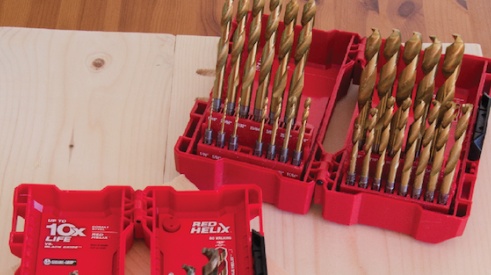 Impact Duty Titanium Red Helix Twist Drill Bits are suitable for drilling wood, iron, steel, aluminum, magnesium, and similar materials.