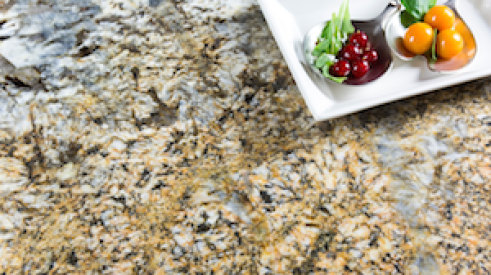 An example of one of the exotic granite pieces in the GranIth collection from Spanish company TheSize.