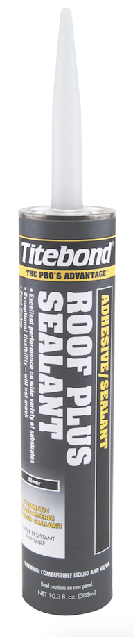 Titebond Roof Plus Sealant is appropriate for use on a variety of roof types.
