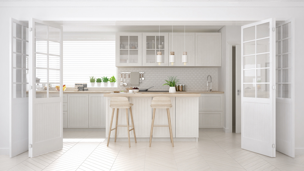White kitchen remodel